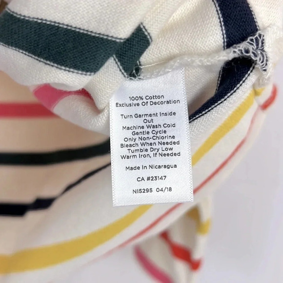 Talbots Authentic New Women’s XL Stripe Bateau Neckline Long Sleeve Tee - Picture 6 of 7